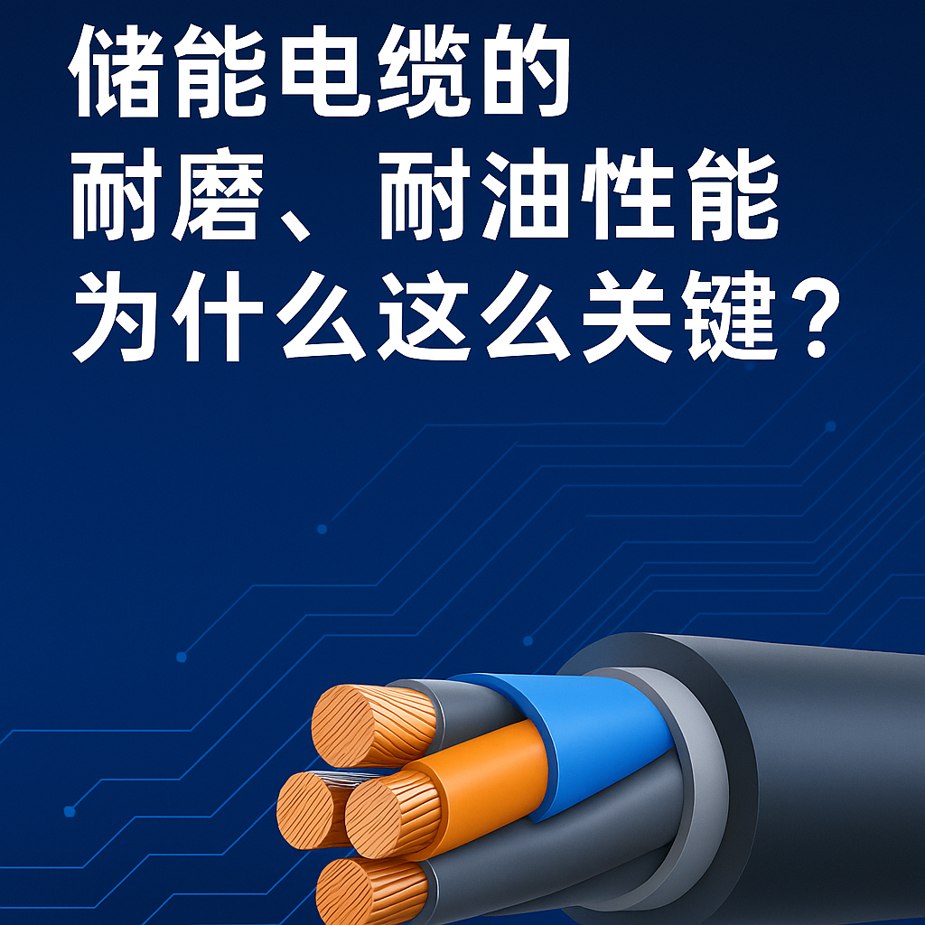 储能电缆的耐磨、耐油性能为什么这么要害？？？？？？真实工况告诉你谜底