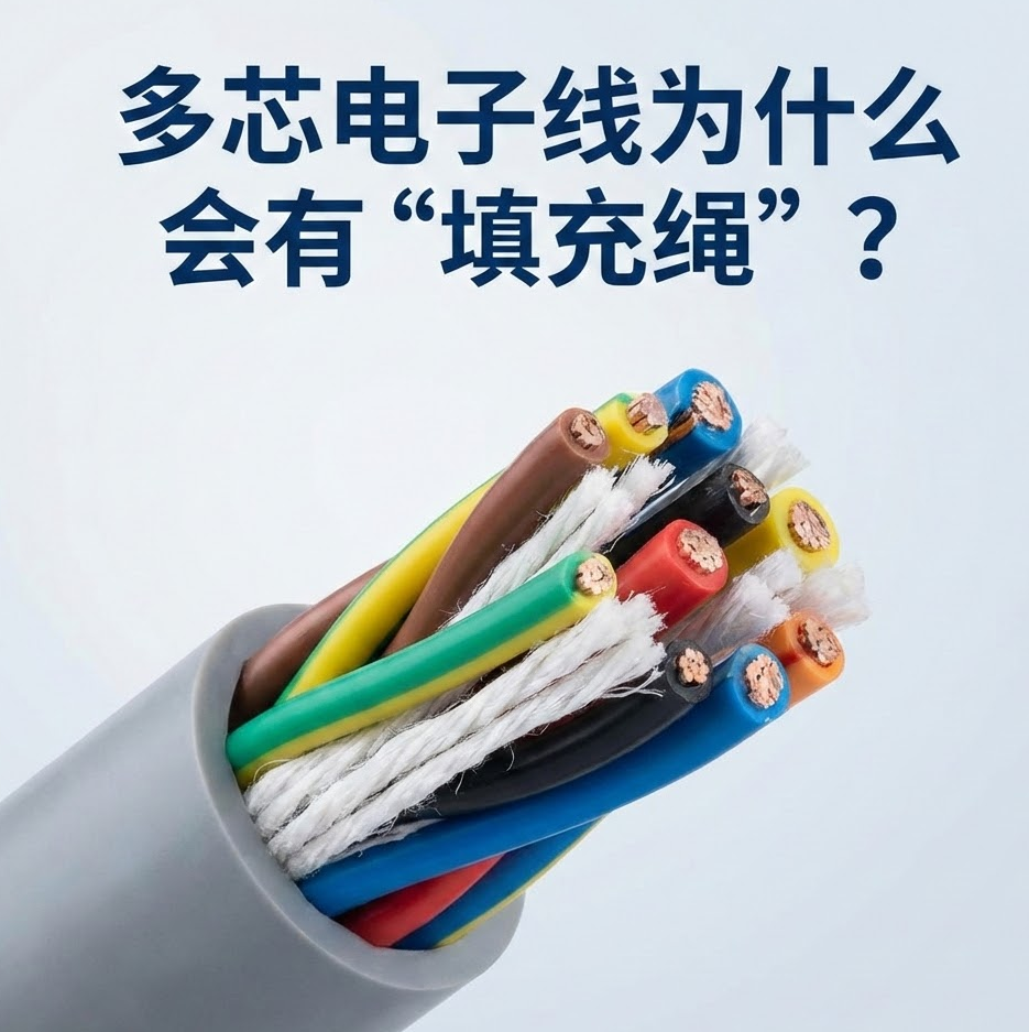 多芯电子线为什么会有“填充绳”？？？？